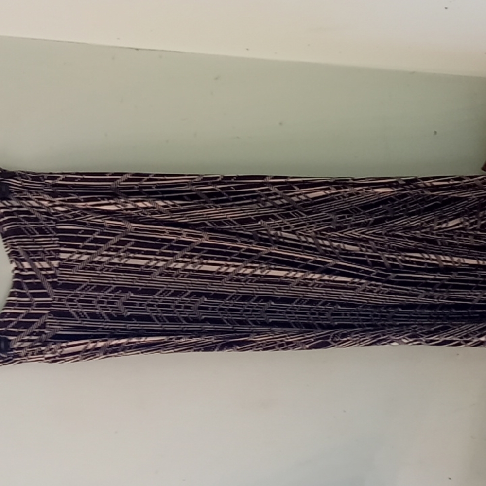 Super cute cream and black maxi skirt